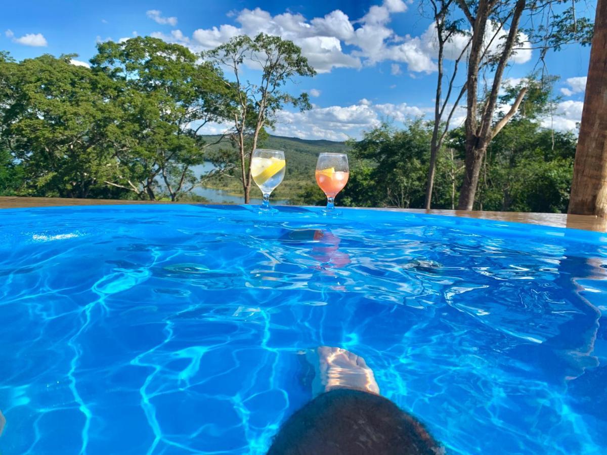 Chale Com Jacuzzi Vista Do Lago Alexania ภายนอก รูปภาพ